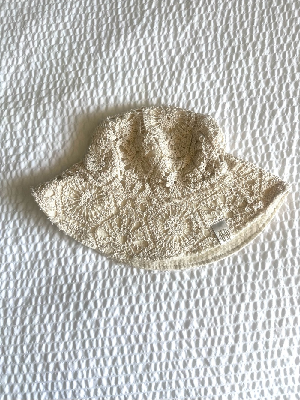 💕 5/$25 Cream Crochet Bucket Hat